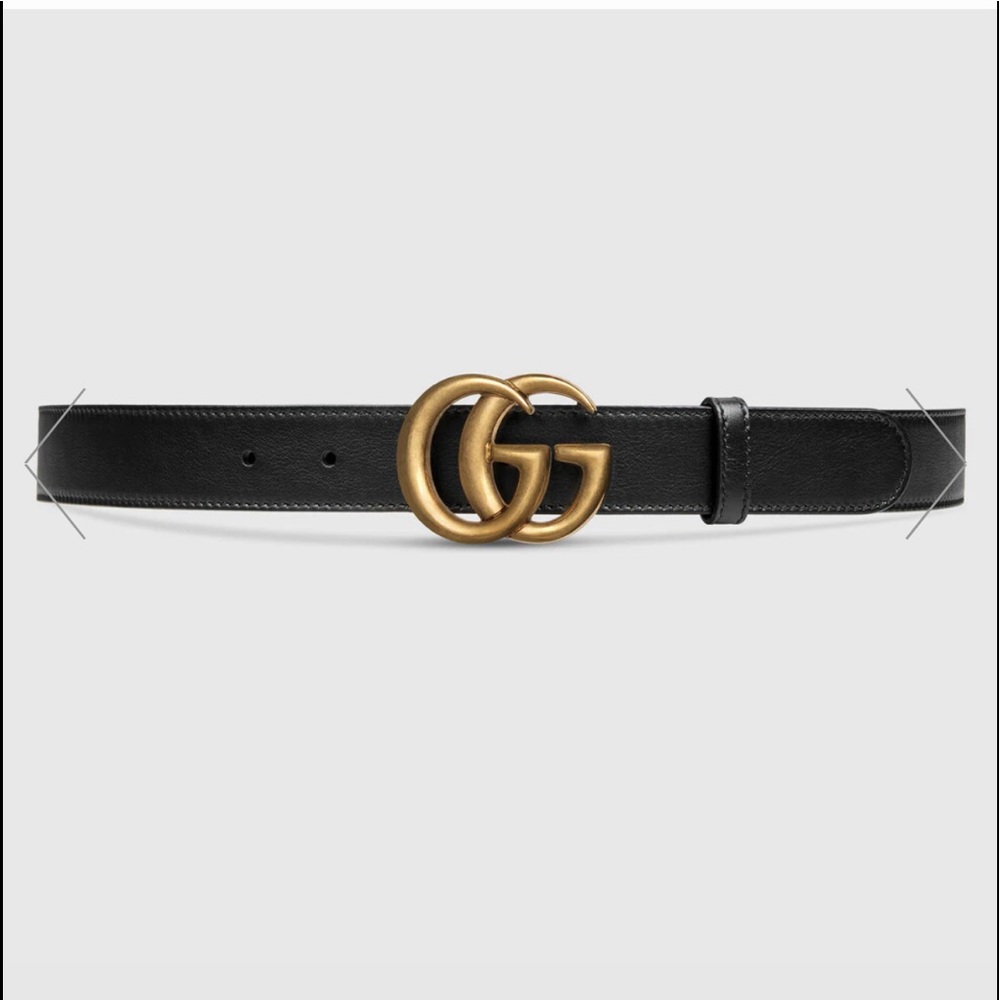 Black Gucci Belt (Authentic)